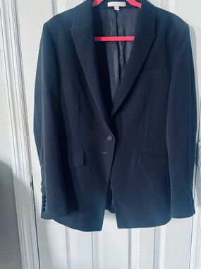 David's Bridal Black Men's Single-Button Suit Blazer